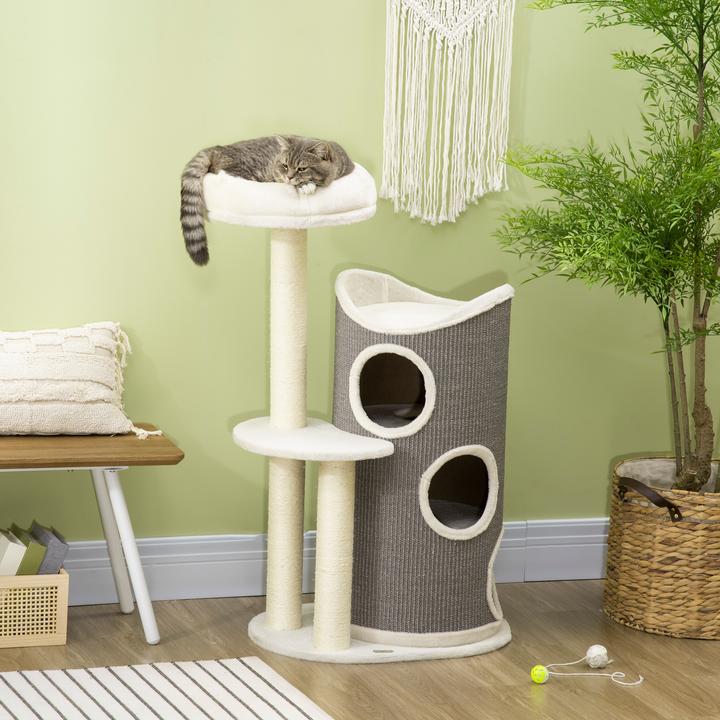 Image du produit Jamb Arbre à chat (109 cm, Blanc, Gris)