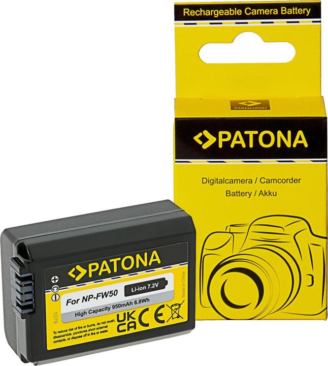 Actual product image Patona Sony NP-FW50 Battery (Camera battery)