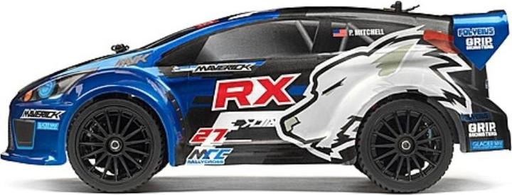 Actual product image Maverick Rally Painted Body Blue With Decals (Ion Rx)