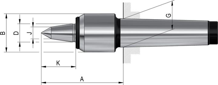 Actual product image Röhm Centre point Slim MK5 running with extended barrel tip
