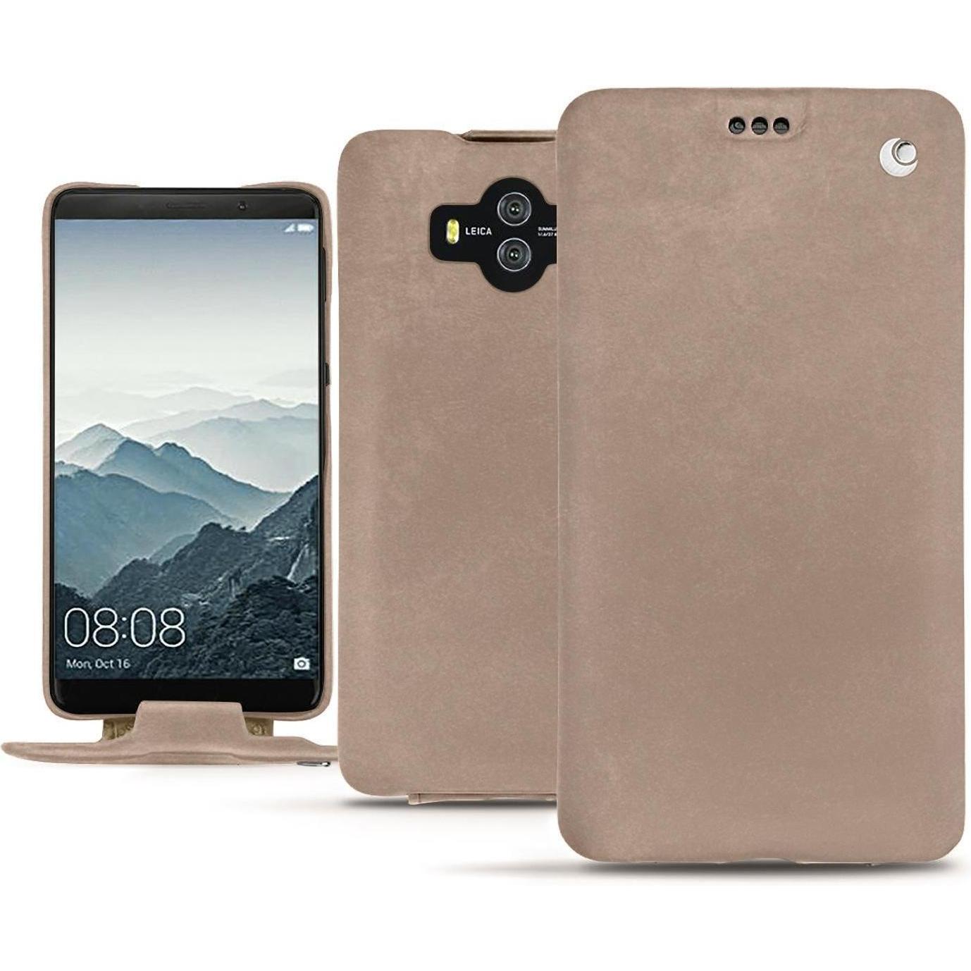 Noreve Lederschutzhülle vertikal (Huawei Mate 10), Smartphone Hülle, Beige