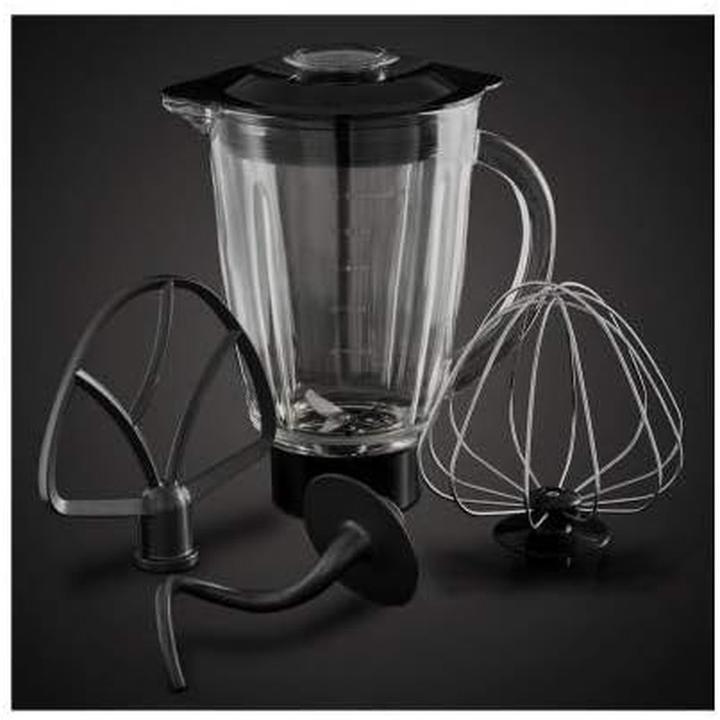 Actual product image Russell Hobbs 23480-56, Stand mixer, Black, Red, Beat, Knead, Mixing, 5 L, 1.5 L, Stainless steel (1000 W)