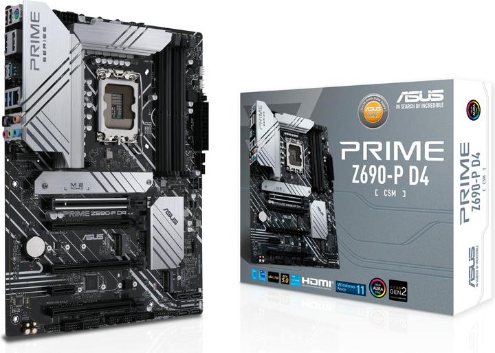 Productafbeelding ASUS Prime Z690-P D4-CSM (LGA 1700, Intel Z690H, ATX)