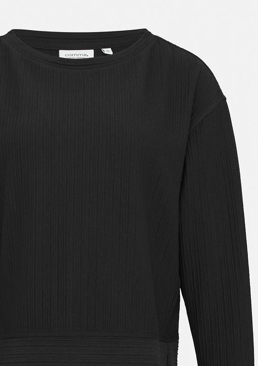 Produktbild Comma Sweatshirt Strukturiertes Sweatshirt mit Bündchen (44)