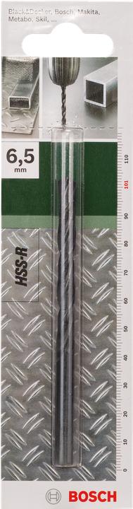 Image du produit Bosch Zubehör Forets à métaux HSS-R, DIN 338 D= 6,5 mm L= 101 mm (6,5 mm)