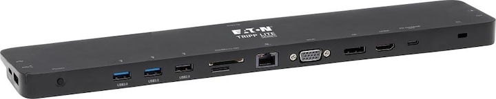 Produktbild Eaton USB-C Dock Triple Display 4K HDMI & DP VGA USB 3.2 Gen 1 USB-A/C Hub GbE 100W PD Cha (USB-C, 4 Ports)