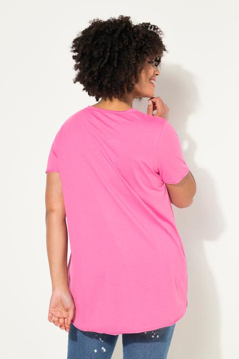 Produktbild Angel of Style T-Shirt, LOVE-Schriftzug, V-Ausschnitt, Halbarm (50)