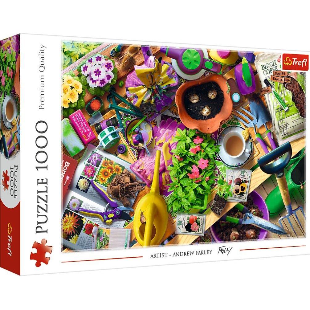 Trefl Multicolore Puzzle 1000 – Garten (1000 Pezzi)