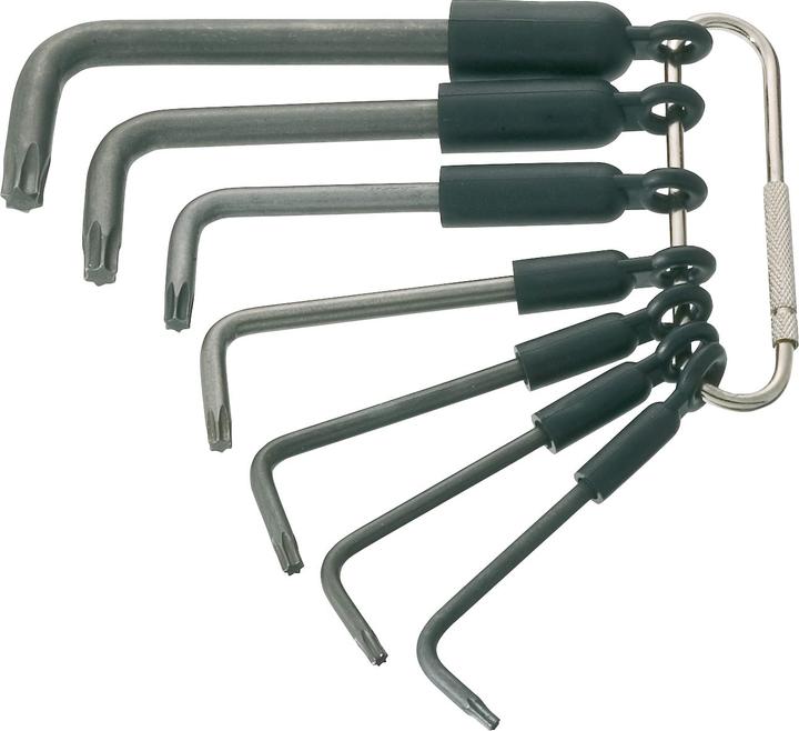 HAZET Offset screwdriver set 2115-T/7R ∙ Inside TORX profile ∙ T8 ∙ T10 ∙ T15 ∙ T20 ∙ T25 ∙ T30 ∙ … (T-section)