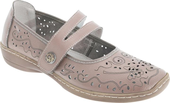 Actual product image Boulevard Summer leather shoes with perforated pattern (38)