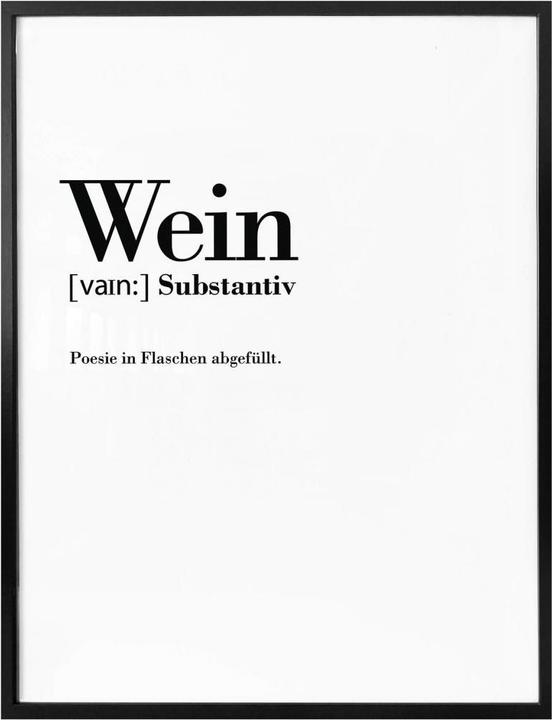 Produktbild Trenddeko Grammatik - Wein (60 x 80 cm)