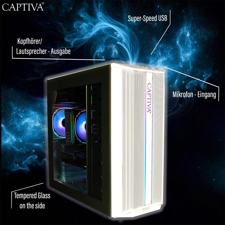 Actual product image Captiva Highend Gaming R99-910 Ryzen 5 Radeon RX 9060 XT (1000 GB, 16 GB, AMD Ryzen 5 8400F, Radeon RX 9060 XT)
