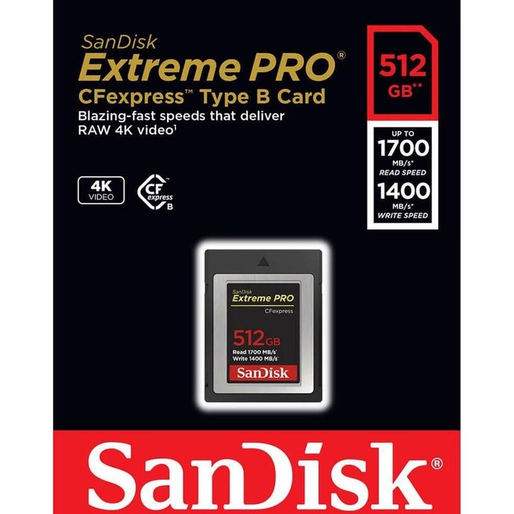 Produktbild SanDisk Extreme Pro (512 GB, CFexpress Typ B)