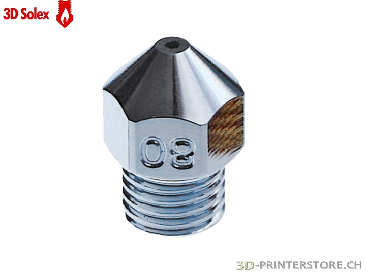 Actual product image 3D Solex Printer nozzle 0.80mm HardCore UM3 (Blast pipe)