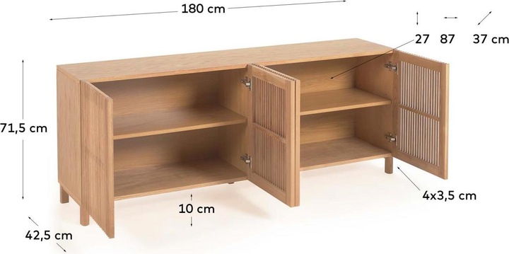 Produktbild Kave Home Beyla (180 x 42.5 x 71.5 cm)