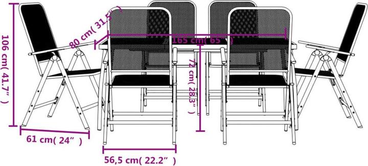 Produktbild vidaXL Garten Essgruppe