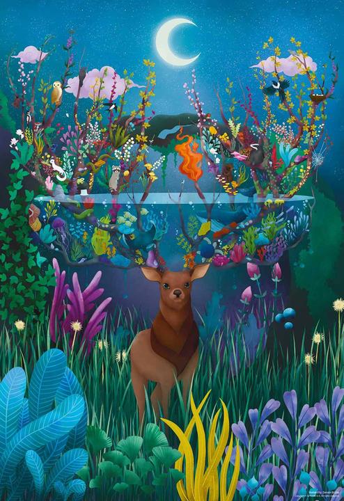 Produktbild D-Toys Puzzle 1000 pieces - Demeter Brigi - Fantasy Deer (1000 Teile)