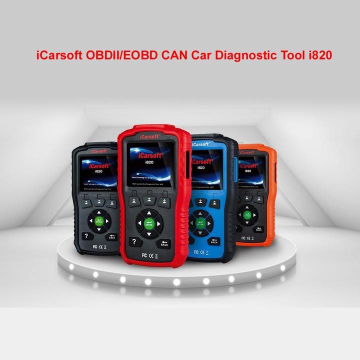 Produktbild ICarsoft OBDII/EOBD & motorcontrolelampje voor de auto, diagnostisch gereedschap I820