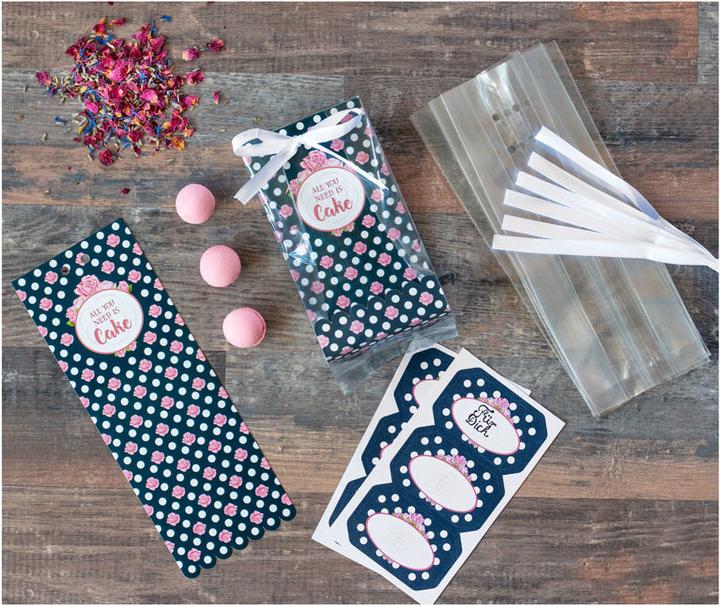 Immagine prodotto Städter Set di borse regalo "All you need is cake", 24 pezzi (24x)