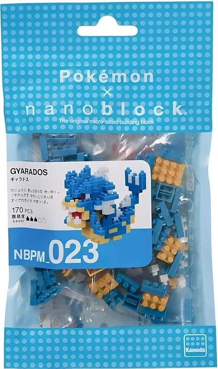 Actual product image Nanoblock Pokémon Gyarados Level 2 brick model