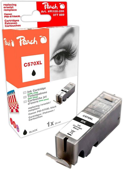 Image du produit Peach PGI-570bk XL (CF)