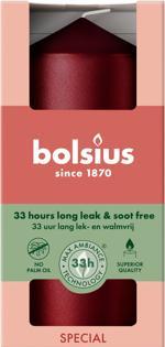 Produktbild Bolsius Stumpenkerze 120/58 Metallic Red