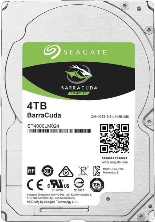 Produktbild Seagate BarraCuda (4 TB, 2.5")