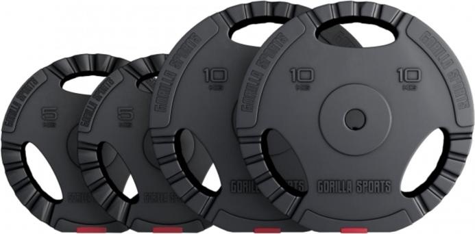 Produktbild Gorilla Sports Hantelscheiben (2 x 10 kg, 2 x 5 kg)