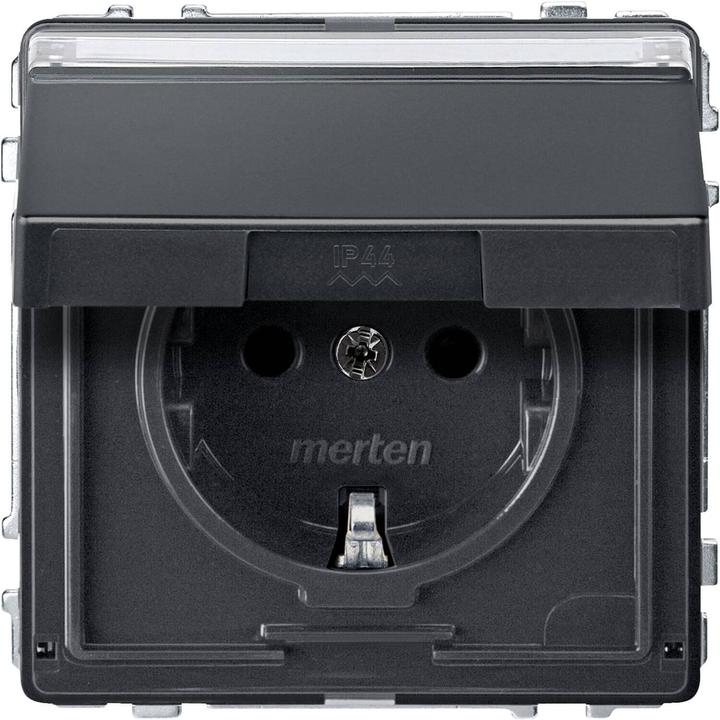 Produktbild Merten Steckdose SCHUKO MEG2312-7214 anthrazit Aquadesign