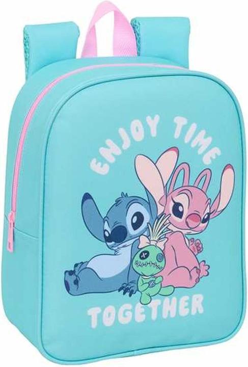 Stitch Schulrucksack Blau 22 X 27 X 10 Cm