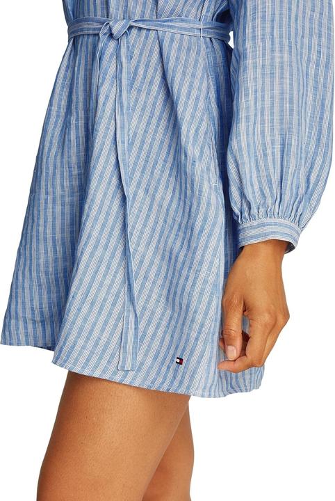 Image du produit Tommy Hilfiger Robe courte à col en V en lin (38)