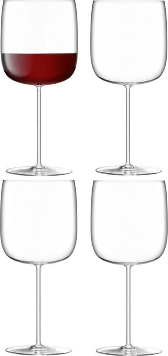 Actual product image LSA Borough Grand Cru Glasses 660ml Clear x 4 (66 cl, 4 Glasses, Red wine glasses)