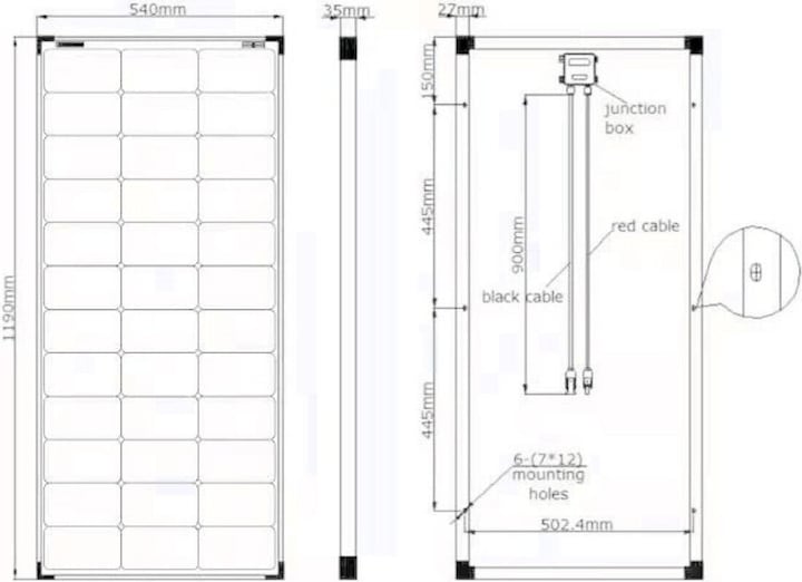 Produktbild Enjoy solar Solarmodul (100 W, 8.80 kg)