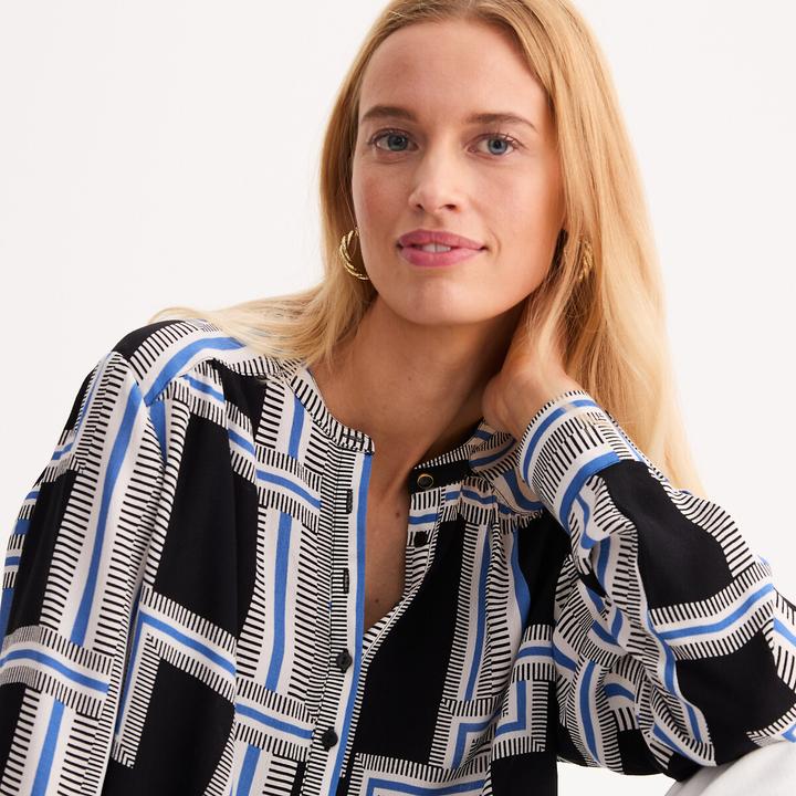 Immagine prodotto Anne Weyburn Bluse mit Henley-Ausschnitt (44)