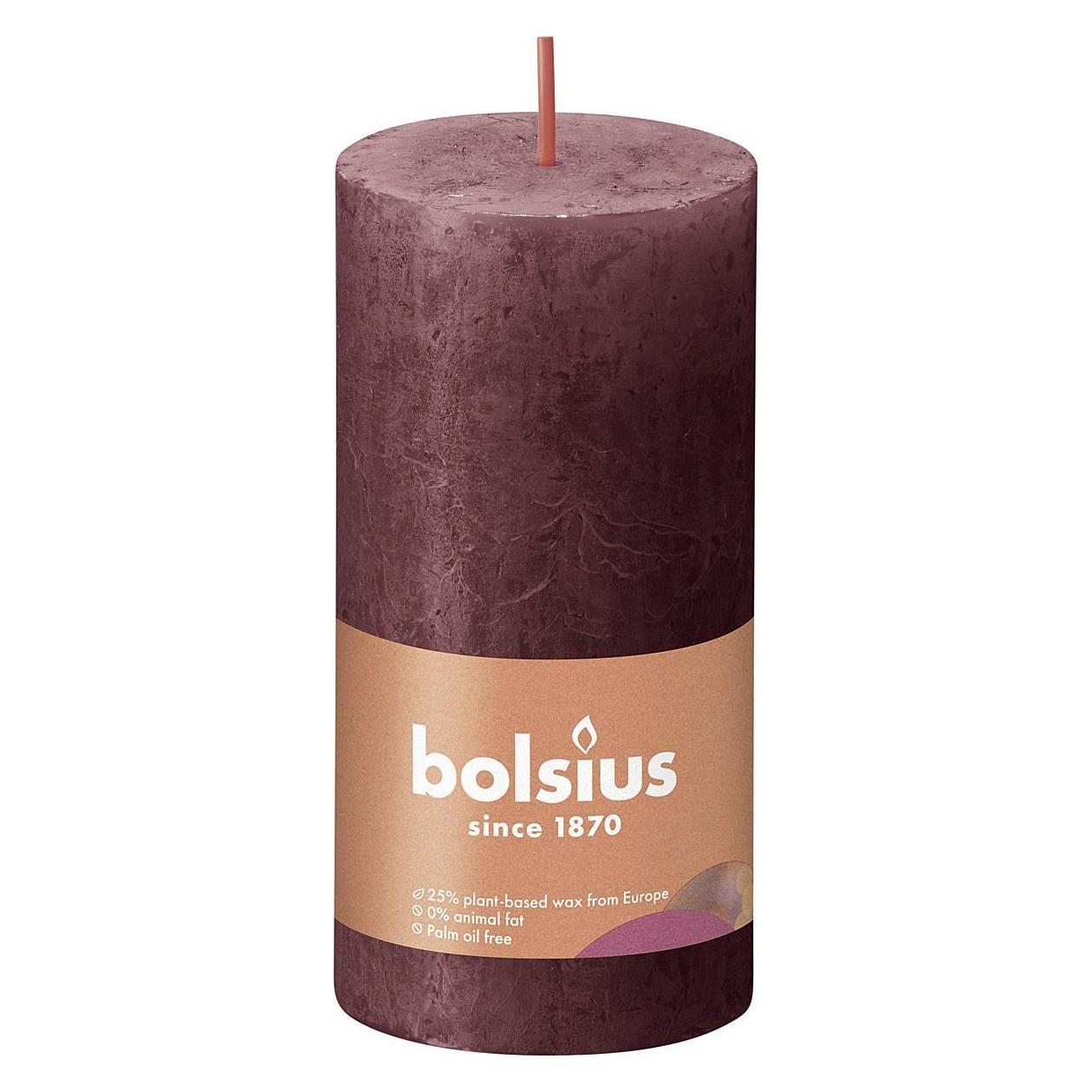 8x Bolsius, Kaarsen, Pilaarkaars 'Rustiko Shine (1 Pcs.)
