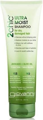 Giovanni 2 Chic Avocado und Olivenöl Ultra Moist Shampoo 250ml (250 ml, Flüssiges Shampoo)