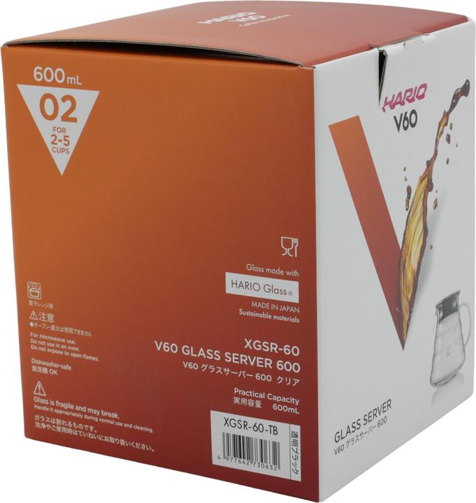 Immagine prodotto Hario V60 Caffettiera in vetro 600ml (0.60 l)
