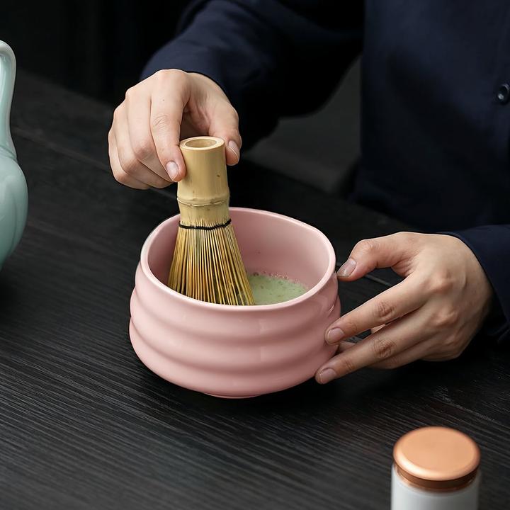 Actual product image Gewürzladen Näfels Matcha Set – in Geschenkbox, rosa