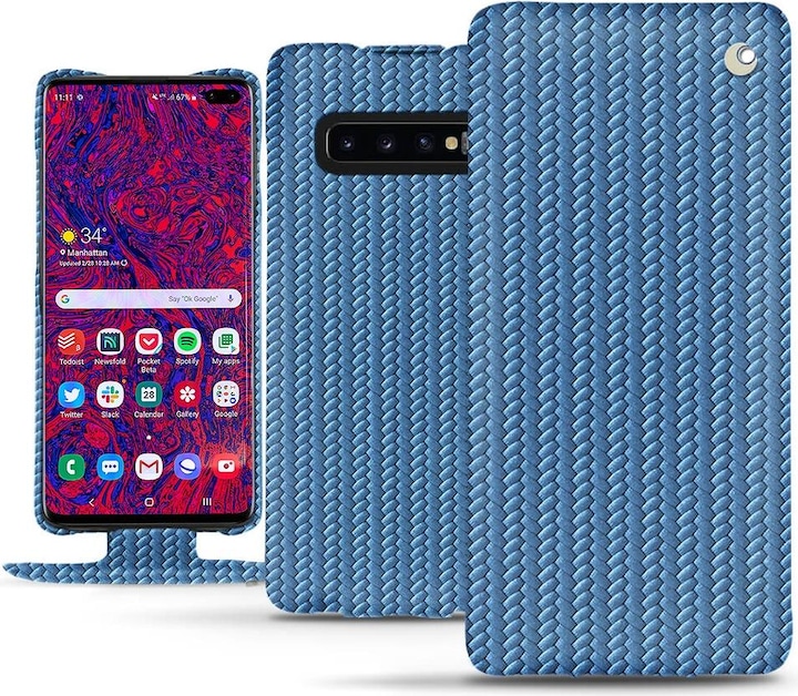 Noreve Housse cuir vertical (Samsung Galaxy S10+)
