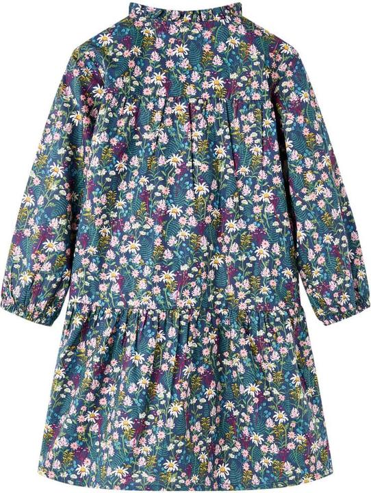 Produktbild VidaXL Kinderkleid mit Langen Ärmeln Dunkelblau 116,Material: 100 (116)