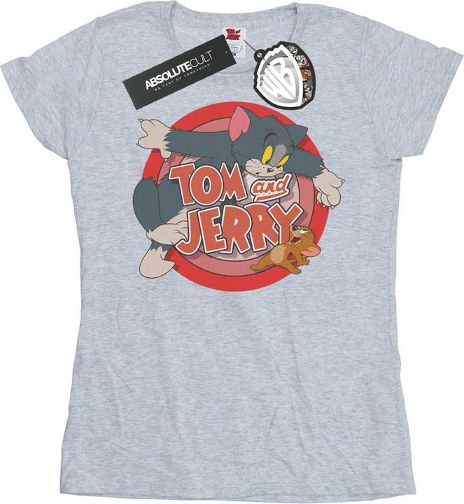 Actual product image Tom & Jerry Womens/Ladies Catch Cotton T-Shirt (XL)