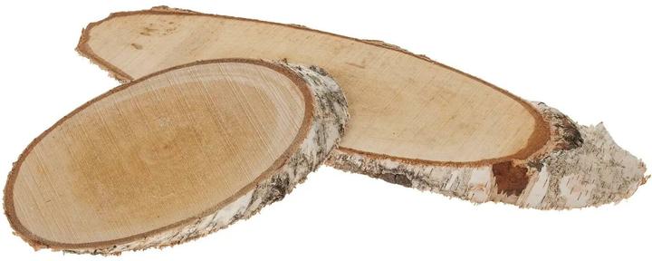 Actual product image Opiflor Holzscheiben oval, 24-28 cm x 2 cm