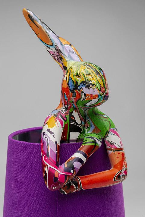 Image du produit Kare Design Lampe de table Animal Rabbit Graffiti/Violet 50cm (E14)
