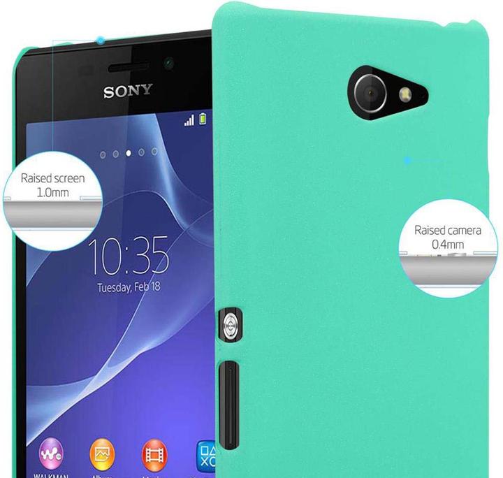 Actual product image Cadorabo Hard Cover Frosty Cover (Sony Xperia M2, Sony Xperia M2 Aqua)