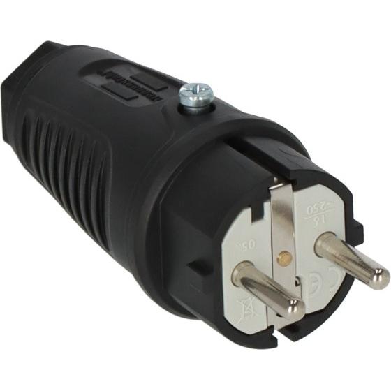 Thumbnail - Brennenstuhl, Netzstecker + Netzkupplung, 1082040020 Elektrischer Netzstecker Type E/F Schwarz