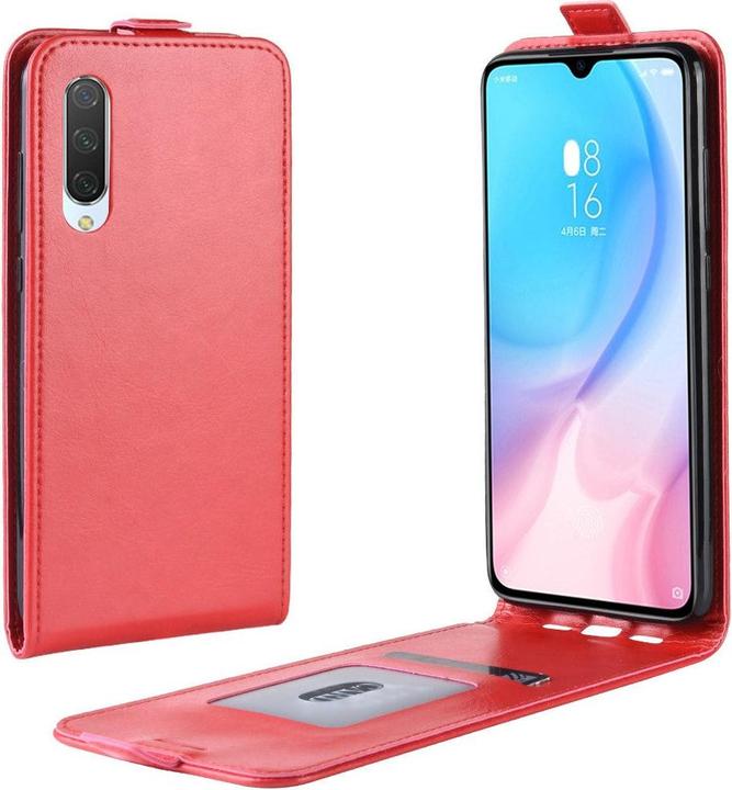 Produktbild Cover-Discount Xiaomi Mi 9 Lite - Klassisches Flip Case vertikal rot (Xiaomi Mi 9 Lite)