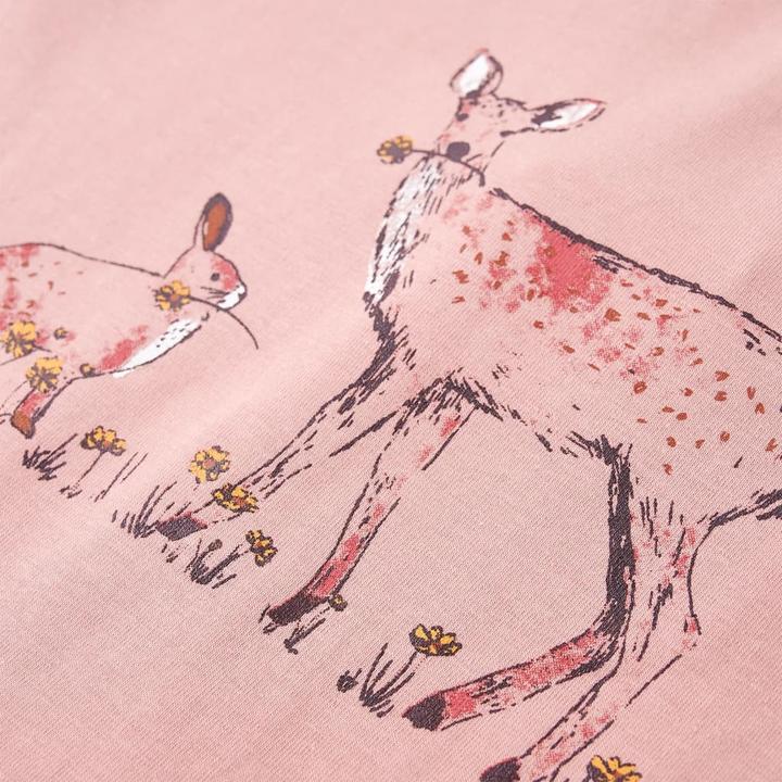 Produktbild vidaXL Kinder-Langarmshirt Rosa 104,Material: 95 % Baumwolle. 5