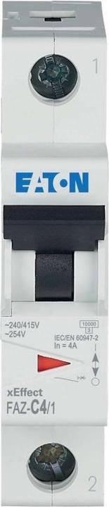Actual product image Eaton 4A MCB Type C SP 15kA