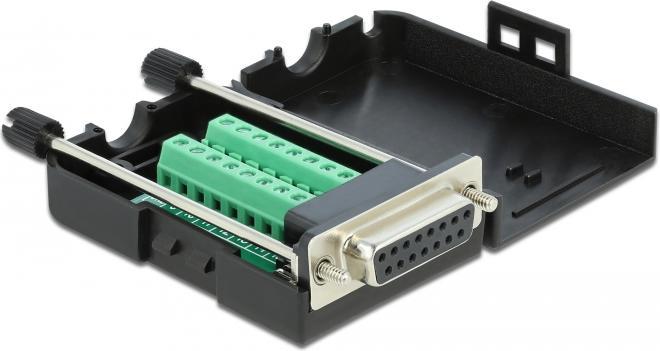 Produktbild Delock VGA-Adapter DB-15 (W) bis 16 pin terminal block (7.10 cm)