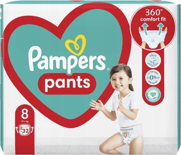 Actual product image Pampers Pants (Size 8, Pack, 32 pcs.)